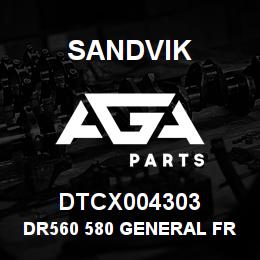 DTCX004303 Sandvik DR560 580 GENERAL FRAME ASM. | AGA Parts
