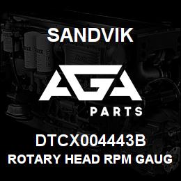DTCX004443B Sandvik ROTARY HEAD RPM GAUGE, DIGITAL | AGA Parts