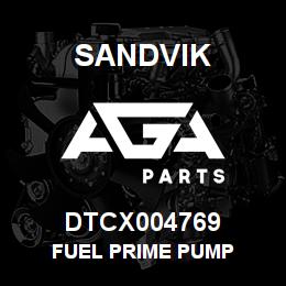 DTCX004769 Sandvik FUEL PRIME PUMP | AGA Parts