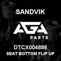 DTCX004886 Sandvik SEAT BOTTOM FLIP UP WELDMENT | AGA Parts