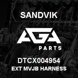 DTCX004954 Sandvik EXT MVJB HARNESS | AGA Parts