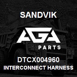 DTCX004960 Sandvik INTERCONNECT HARNESS RCP MVJB | AGA Parts