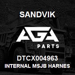 DTCX004963 Sandvik INTERNAL MSJB HARNESS | AGA Parts