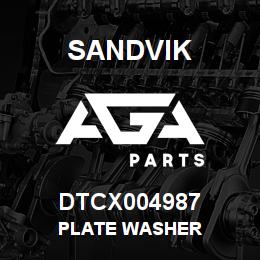DTCX004987 Sandvik PLATE WASHER | AGA Parts
