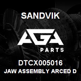 DTCX005016 Sandvik JAW ASSEMBLY ARCED DIA 4.00 | AGA Parts