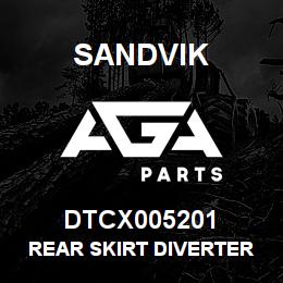 DTCX005201 Sandvik REAR SKIRT DIVERTER | AGA Parts