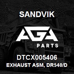 DTCX005406 Sandvik EXHAUST ASM, DR540/DR560 CUMMINS | AGA Parts