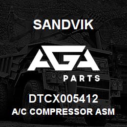 DTCX005412 Sandvik A/C COMPRESSOR ASM | AGA Parts