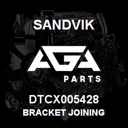 DTCX005428 Sandvik BRACKET JOINING | AGA Parts