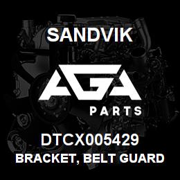 DTCX005429 Sandvik BRACKET, BELT GUARD | AGA Parts