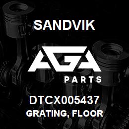 DTCX005437 Sandvik GRATING, FLOOR | AGA Parts