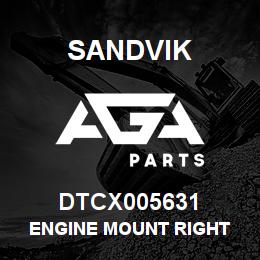 DTCX005631 Sandvik ENGINE MOUNT RIGHT | AGA Parts