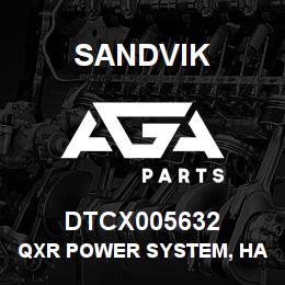 DTCX005632 Sandvik QXR POWER SYSTEM, HARDWARE KIT | AGA Parts