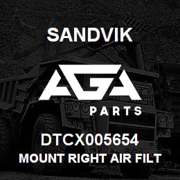 DTCX005654 Sandvik MOUNT RIGHT AIR FILTER | AGA Parts