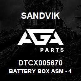 DTCX005670 Sandvik BATTERY BOX ASM - 4 BATTERIES | AGA Parts