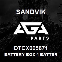 DTCX005671 Sandvik BATTERY BOX 4 BATTERIES | AGA Parts