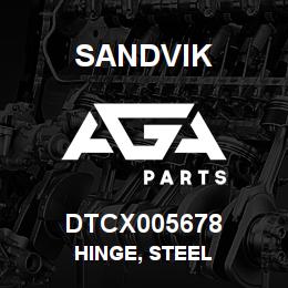 DTCX005678 Sandvik HINGE, STEEL | AGA Parts