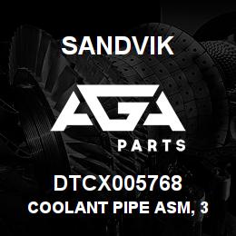 DTCX005768 Sandvik COOLANT PIPE ASM, 3 1/2" | AGA Parts
