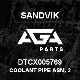 DTCX005769 Sandvik COOLANT PIPE ASM, 3 1/2" | AGA Parts