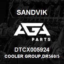 DTCX005924 Sandvik COOLER GROUP,DR560/580,QSK23 | AGA Parts