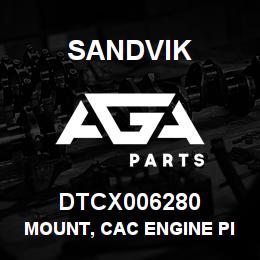 DTCX006280 Sandvik MOUNT, CAC ENGINE PIPE | AGA Parts