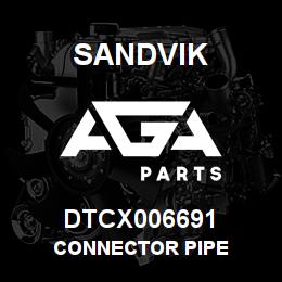 DTCX006691 Sandvik CONNECTOR PIPE | AGA Parts