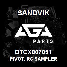DTCX007051 Sandvik PIVOT, RC SAMPLER | AGA Parts