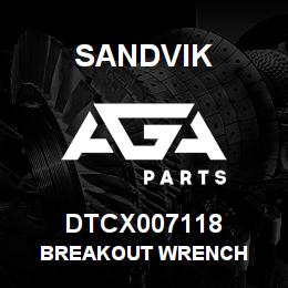 DTCX007118 Sandvik BREAKOUT WRENCH | AGA Parts