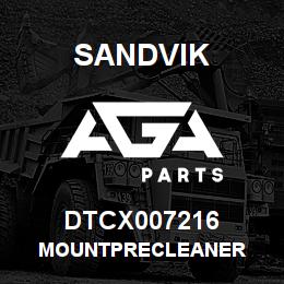 DTCX007216 Sandvik MOUNTPRECLEANER | AGA Parts