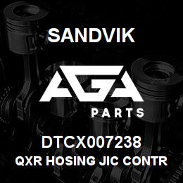 DTCX007238 Sandvik QXR HOSING JIC CONTROL VALVE | AGA Parts