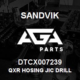 DTCX007239 Sandvik QXR HOSING JIC DRILL TO MAST | AGA Parts