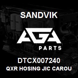 DTCX007240 Sandvik QXR HOSING JIC CAROUSEL | AGA Parts