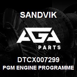 DTCX007299 Sandvik PGM ENGINE PROGRAMMED PART *TTEXT* | AGA Parts