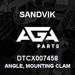 DTCX007458 Sandvik ANGLE, MOUNTING CLAMP | AGA Parts