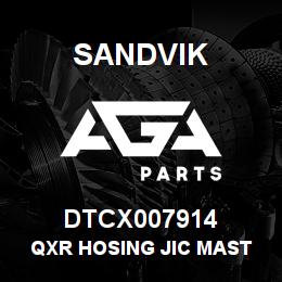 DTCX007914 Sandvik QXR HOSING JIC MAST SETUP TJ | AGA Parts