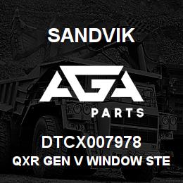 DTCX007978 Sandvik QXR GEN V WINDOW STEP | AGA Parts