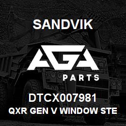 DTCX007981 Sandvik QXR GEN V WINDOW STEP ASSEMBLY | AGA Parts