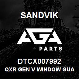 DTCX007992 Sandvik QXR GEN V WINDOW GUARD | AGA Parts