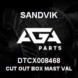 DTCX008468 Sandvik CUT OUT BOX MAST VALVE J.B. | AGA Parts
