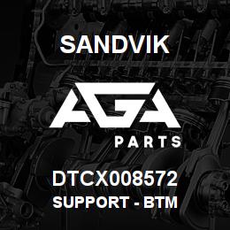 DTCX008572 Sandvik SUPPORT - BTM | AGA Parts