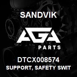 DTCX008574 Sandvik SUPPORT, SAFETY SWITCH JUNCTION BOX | AGA Parts