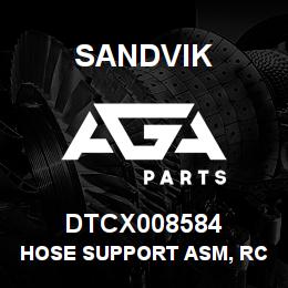 DTCX008584 Sandvik HOSE SUPPORT ASM, RC SAMPLER | AGA Parts