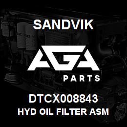 DTCX008843 Sandvik HYD OIL FILTER ASM | AGA Parts