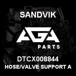 DTCX008844 Sandvik HOSE/VALVE SUPPORT ASM | AGA Parts