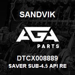 DTCX008889 Sandvik SAVER SUB-4.5 API REG PIN,#28 THD, | AGA Parts