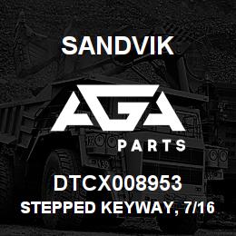 DTCX008953 Sandvik STEPPED KEYWAY, 7/16 TO 3/8" | AGA Parts