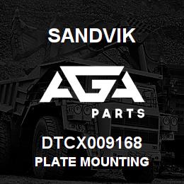 DTCX009168 Sandvik PLATE MOUNTING | AGA Parts
