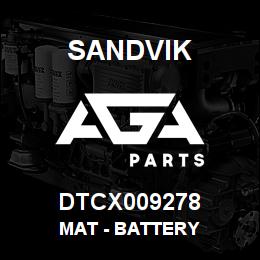 DTCX009278 Sandvik MAT - BATTERY | AGA Parts