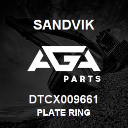 DTCX009661 Sandvik PLATE RING | AGA Parts
