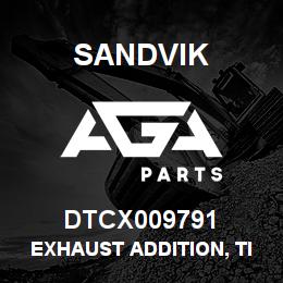 DTCX009791 Sandvik EXHAUST ADDITION, TIER II QXR 920 | AGA Parts